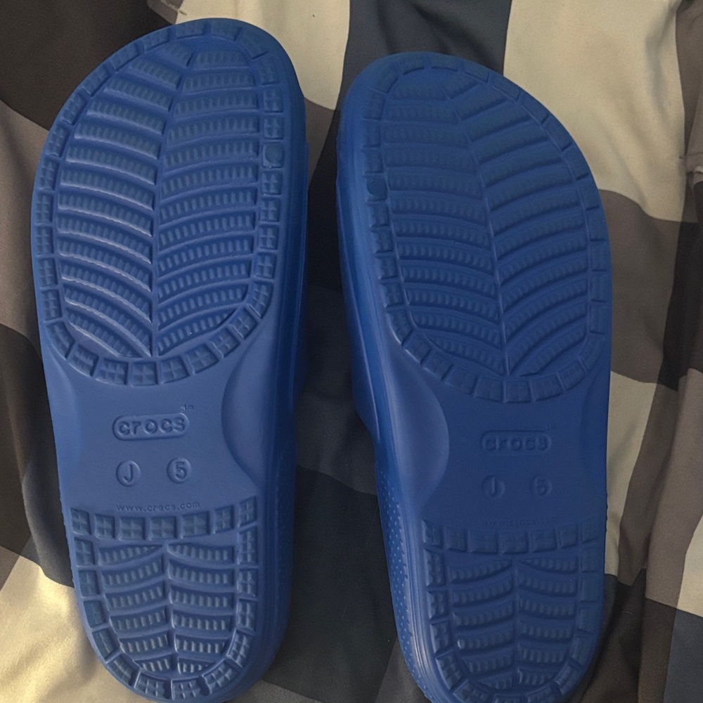 CROCS Classic Blue Slide Sandals kids - Picture 2 of 6